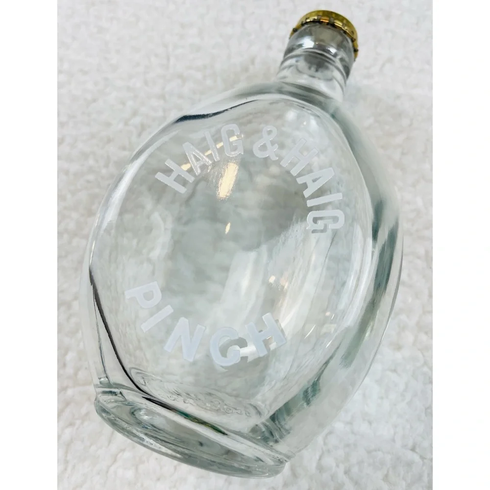 (VTG) HAIG & HAIG • Pinch Antique Scottish Whiskey Bottle w/ Original Cap